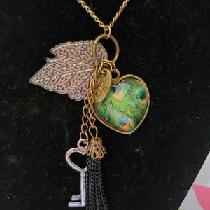 Fashion Peacok Print Necklaces